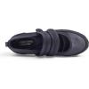 image:imageFEVERSOLE Womens Cushion Padded Mary Jane Sneakers Double Straps Comfort Casual Soft Fabric Sporty BalletsBlack Fabric Mf Two Straps