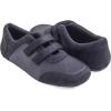 image:imageFEVERSOLE Womens Cushion Padded Mary Jane Sneakers Double Straps Comfort Casual Soft Fabric Sporty Slip On FlatsBlack Fabric Mf Two Straps