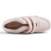 image:imageFEVERSOLE Womens Cushion Padded Mary Jane Sneakers Double Straps Comfort Casual Soft Fabric Sporty Slip On FlatsPink Fabric Mf Two Straps
