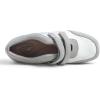 image:imageFEVERSOLE Womens Cushion Padded Mary Jane Sneakers Double Straps Comfort Casual Soft Fabric Sporty Slip On FlatsWhite Fabric Mf Two Straps