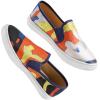 image:imageFEVERSOLE Womens Fashion Art Asymmetric Painted Casual Slip On Loafers Canvas Travel SneakersAbstract Irregular Line