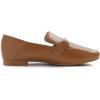 image:imageFEVERSOLE Womens Fashion Daily Comfort Soft Penny Loafer Office Work FlatsCamel Vegan Leather Golden Buckle