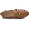 image:imageFEVERSOLE Womens Fashion Daily Comfort Soft Penny Loafer Office Work FlatsCamel Vegan Leather Golden Buckle