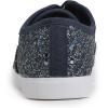 image:imageFEVERSOLE Womens Fashion Dress Sneakers Party Bling Casual Flats Embellished ShoesNight Blue Glitter Laceup Plimsolls