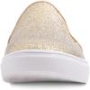 image:imageFEVERSOLE Womens Fashion Shiny Soft Slip On Sneaker Sparkle Casual Comfort LoafersGold Lurex