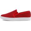image:imageFEVERSOLE Womens Fashion Shiny Soft Slip On Sneaker Sparkle Casual Comfort LoafersRed Lurex