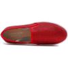 image:imageFEVERSOLE Womens Fashion Shiny Soft Slip On Sneaker Sparkle Casual Comfort LoafersRed Lurex