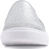 image:imageFEVERSOLE Womens Fashion Shiny Soft Slip On Sneaker Sparkle Casual Comfort LoafersSilver Lurex