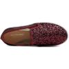 image:imageFEVERSOLE Womens Fashion Slip On Sneaker Casual Platform LoafersPlatform Burgundy Glitter
