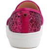 image:imageFEVERSOLE Womens Fashion Slip On Sneaker Casual Platform LoafersPlatform Fuchsia Glitter