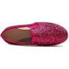image:imageFEVERSOLE Womens Fashion Slip On Sneaker Casual Platform LoafersPlatform Fuchsia Glitter