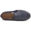 image:imageFEVERSOLE Womens Fashion Slip On Sneaker Casual Platform LoafersPlatform Night Blue Glitter