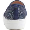 image:imageFEVERSOLE Womens Fashion Slip On Sneaker Casual Platform LoafersPlatform Night Blue Glitter