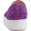 image:imageFEVERSOLE Womens Fashion Slip On Sneaker Casual Platform LoafersPlatform Purple Glitter