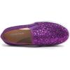 image:imageFEVERSOLE Womens Fashion Slip On Sneaker Casual Platform LoafersPlatform Purple Glitter