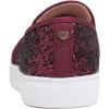 image:imageFEVERSOLE Womens Fashion SlipOn Sneaker Casual Flat LoafersBurgundy Glitter