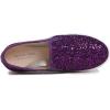 image:imageFEVERSOLE Womens Fashion SlipOn Sneaker Casual Flat LoafersPurple Glitter