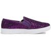 image:imageFEVERSOLE Womens Fashion SlipOn Sneaker Casual Flat LoafersPurple Glitter
