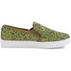 image:imageFEVERSOLE Womens Fashion SlipOn Sneaker Casual Flat LoafersYellow Green Glitter