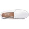 image:imageFEVERSOLE Womens Fashion SlipOn Sneaker Casual Platform Loafers White Silver Rhinestone Shoes Size 85 M US
