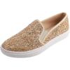 image:imageFEVERSOLE Womens Fashion SlipOn Sneaker Loafers Gold Size 95 M US Boundle with No Show Socks Women Ankle Low Cut Thin No Slip Invisible Liner Socks 3 Colors 6 Pairs
