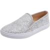 image:imageFEVERSOLE Womens Fashion SlipOn Sneaker Loafers Ice Silver Size 65 M US Boundle with No Show Socks Women Ankle Low Cut Thin No Slip Invisible Liner Socks 3 Color 6 Pairs