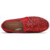 image:imageFEVERSOLE Womens Fashion SlipOn Sneaker Loafers Red 8 M US Bound with No Show Socks Women Ankle Low Cut Thin Socks 3 Colors 6 Pairs