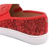 image:imageFEVERSOLE Womens Fashion SlipOn Sneaker Loafers Red Size 65 M US Boundle with No Show Socks Women Ankle Low Cut Thin No Slip Invisible Liner Socks 3 Colors 6 Pairs