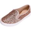 image:imageFEVERSOLE Womens Fashion SlipOn Sneaker Loafers Rose Gold Size 6 M US Boundle with No Show Socks Women Ankle Low Cut Thin No Slip Invisible Liner Socks 3 Colors 6 Pairs