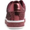 image:imageFEVERSOLE Womens Fashion Sparkle Platform Rhinestone Party Holiday Wedding SneakersBurgundy Glitter