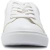 image:imageFEVERSOLE Womens Featured PU Leather Colorful Lace Up Sneaker White Gold Patch Size 85 M US