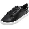 image:imageFEVERSOLE Womens Featured PU Leather Colorful Lace Up SneakerBlack Whitesole Laceup