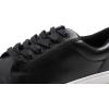 image:imageFEVERSOLE Womens Featured PU Leather Colorful Lace Up SneakerBlack Whitesole Laceup
