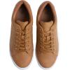 image:imageFEVERSOLE Womens Featured PU Leather Colorful Lace Up SneakerCamel Pu Eyelet