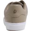 image:imageFEVERSOLE Womens Featured PU Leather Colorful Lace Up SneakerTaupe Quilted Vegan Leather