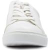 image:imageFEVERSOLE Womens Featured PU Leather Colorful Lace Up SneakerWhite Napa Rose Gold Patch Laceup