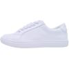 image:imageFEVERSOLE Womens Featured PU Leather Colorful Lace Up SneakerWhite Pu Eyelet
