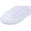 image:imageFEVERSOLE Womens Featured PU Leather Colorful Lace Up SneakerWhite Pu Eyelet