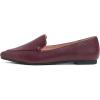 image:imageFEVERSOLE Womens Loafer Flat Pointed Fashion Slip On Comfort Driving Office ShoesNapa Vegan Leather Burgundy