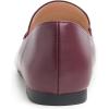 image:imageFEVERSOLE Womens Loafer Flat Pointed Fashion Slip On Comfort Driving Office ShoesNapa Vegan Leather Burgundy
