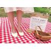 image:imageFEVERSOLE Womens Macaroon Colorful Memory Foam Cushion Insock Patent Ballet FlatBeige