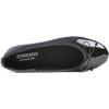 image:imageFEVERSOLE Womens Macaroon Colorful Memory Foam Cushion Insock Patent Ballet FlatBlack
