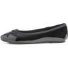 image:imageFEVERSOLE Womens Macaroon Colorful Memory Foam Cushion Insock Patent Ballet FlatBlack