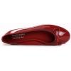 image:imageFEVERSOLE Womens Macaroon Colorful Memory Foam Cushion Insock Patent Ballet FlatBurgundy