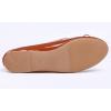 image:imageFEVERSOLE Womens Macaroon Colorful Memory Foam Cushion Insock Patent Ballet FlatCaramel