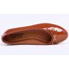 image:imageFEVERSOLE Womens Macaroon Colorful Memory Foam Cushion Insock Patent Ballet FlatCaramel
