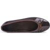 image:imageFEVERSOLE Womens Macaroon Colorful Memory Foam Cushion Insock Patent Ballet FlatChocolate