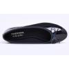 image:imageFEVERSOLE Womens Macaroon Colorful Memory Foam Cushion Insock Patent Ballet FlatDark Blue