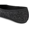 image:imageFEVERSOLE Womens Macaroon Colorful Memory Foam Cushion Insock Patent Ballet FlatGlitter Black