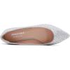 image:imageFEVERSOLE Womens Macaroon Colorful Memory Foam Cushion Insock Patent Ballet FlatGlitter Ice Silver Pointed